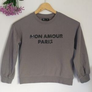 Tex* Mon Amour Paris Kids Sweatshirt Size 6-7
